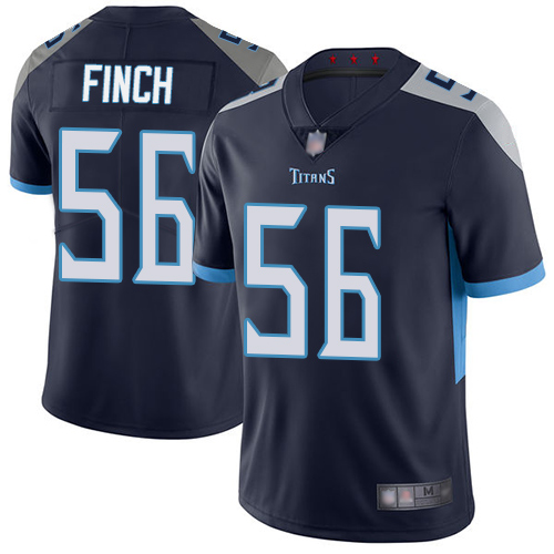 Tennessee Titans Limited Navy Blue Men Sharif Finch Home Jersey NFL Football #56 Vapor Untouchable